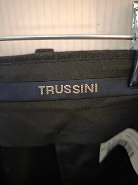 Trussini Boyds Wool Windowpane Suit Jacket Blazer Pants Set Italy Size 40R EU 50